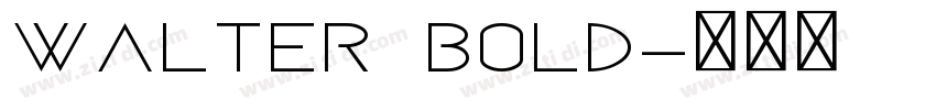 Walter Bold字体转换